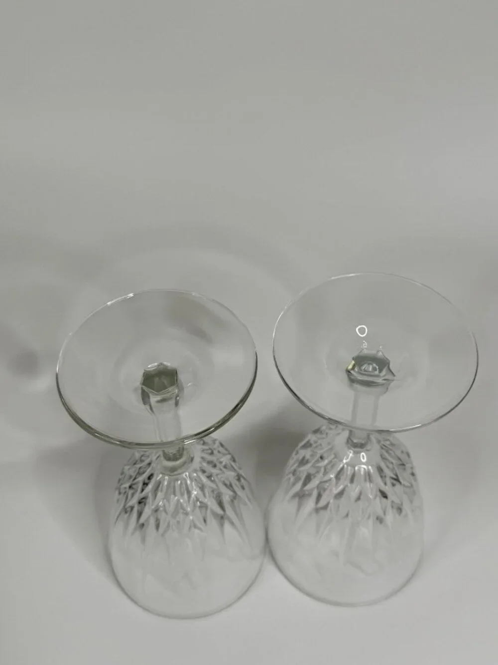 Vintage Cristal d'Arques Durand Diamante Wine Glass, 5.75